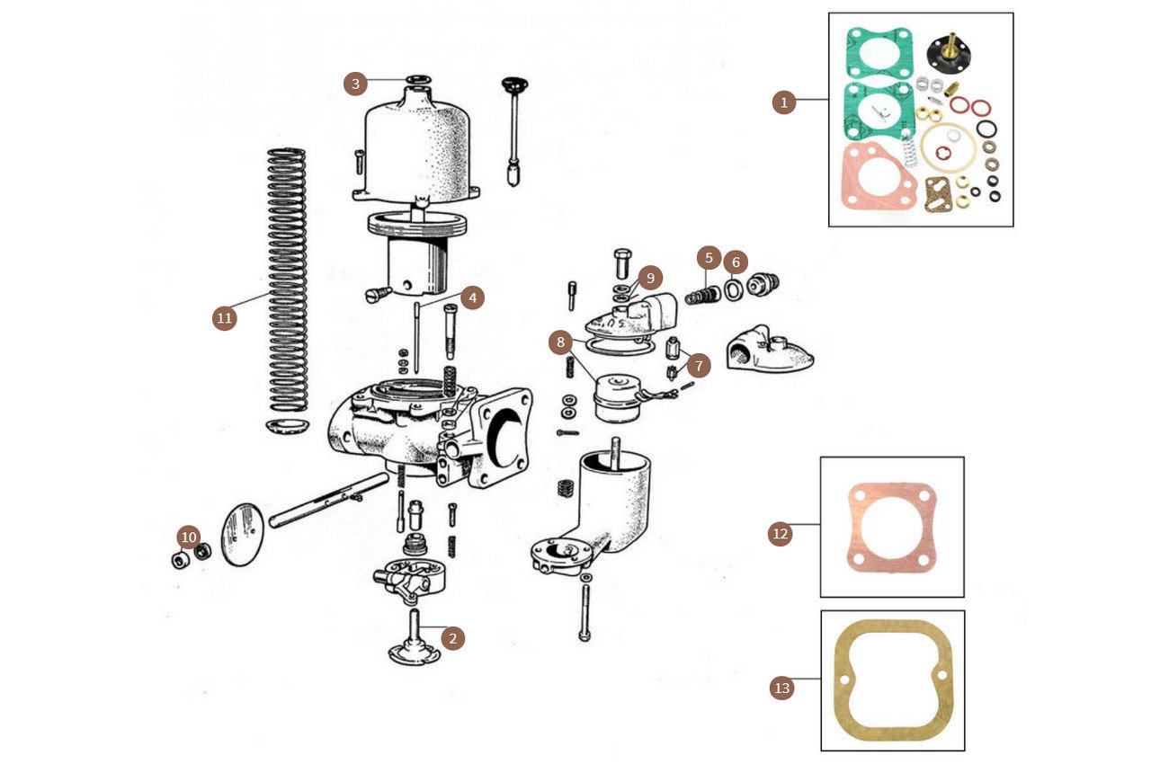 Carburettor (VIN till Rolls-Royce SWC186 & Bentley B450BS)