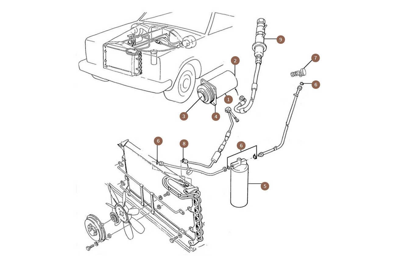 Compressor & Drier & Expansion Valve