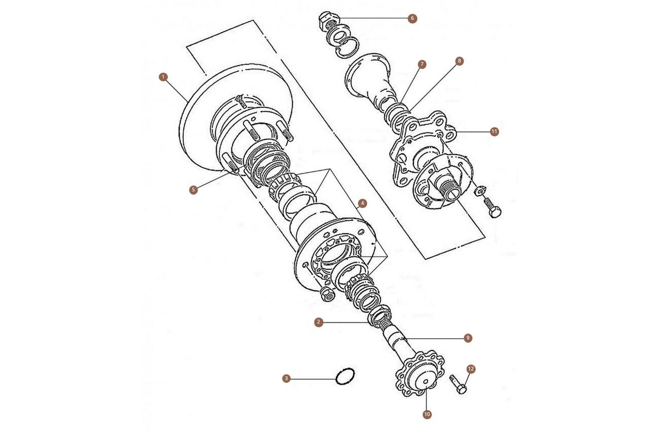 Rear Brake Disc & Hub