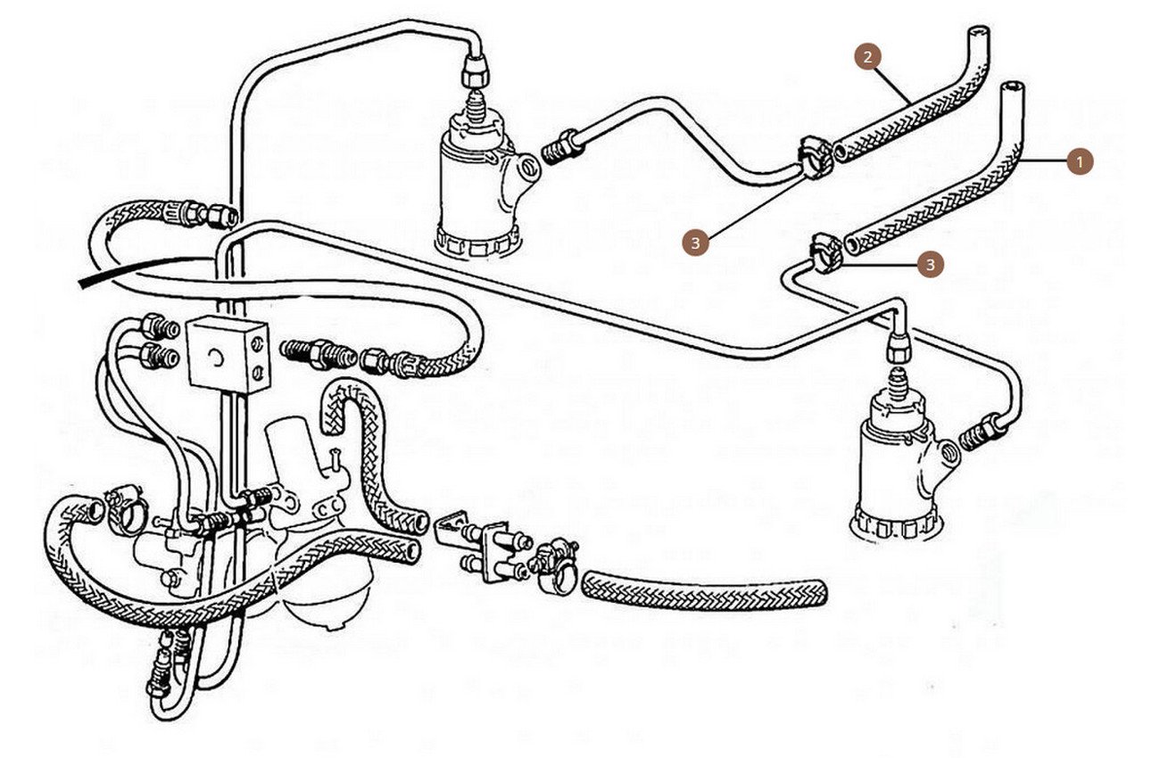 Feed Hoses Brake Pump 
