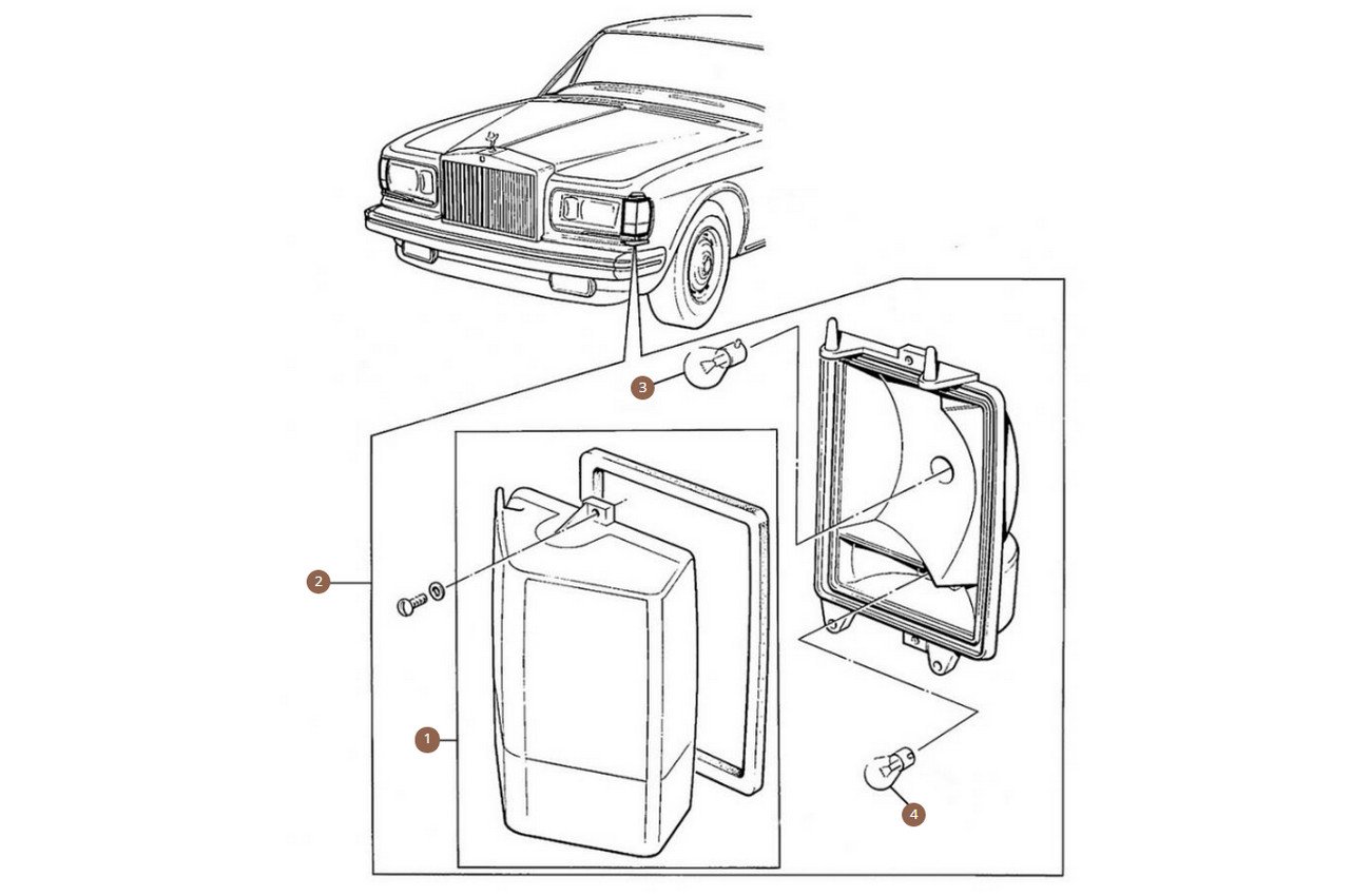 Front Indicator Clear & Amber Lens