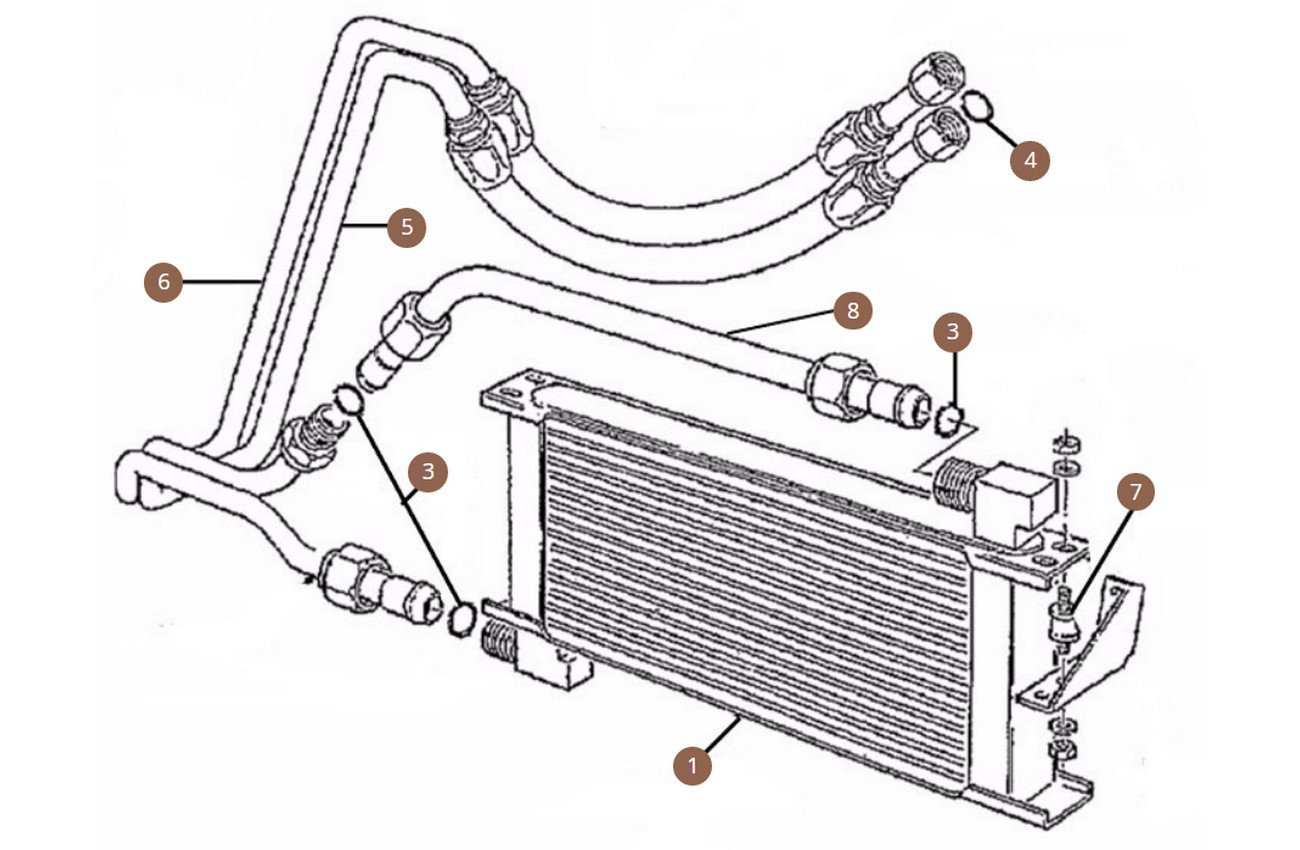 Oil Cooler & Pipes