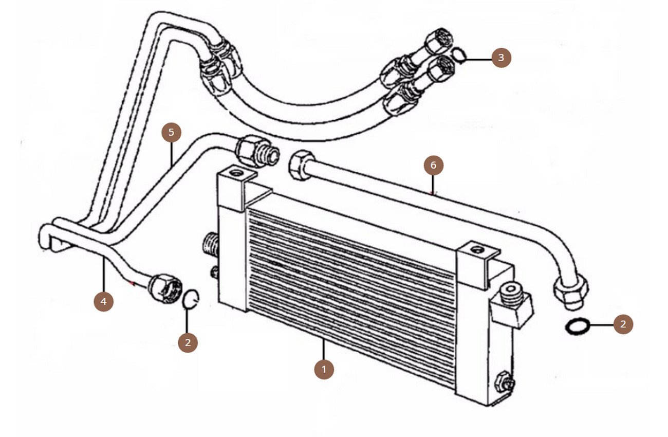 Oil Cooler & Pipes