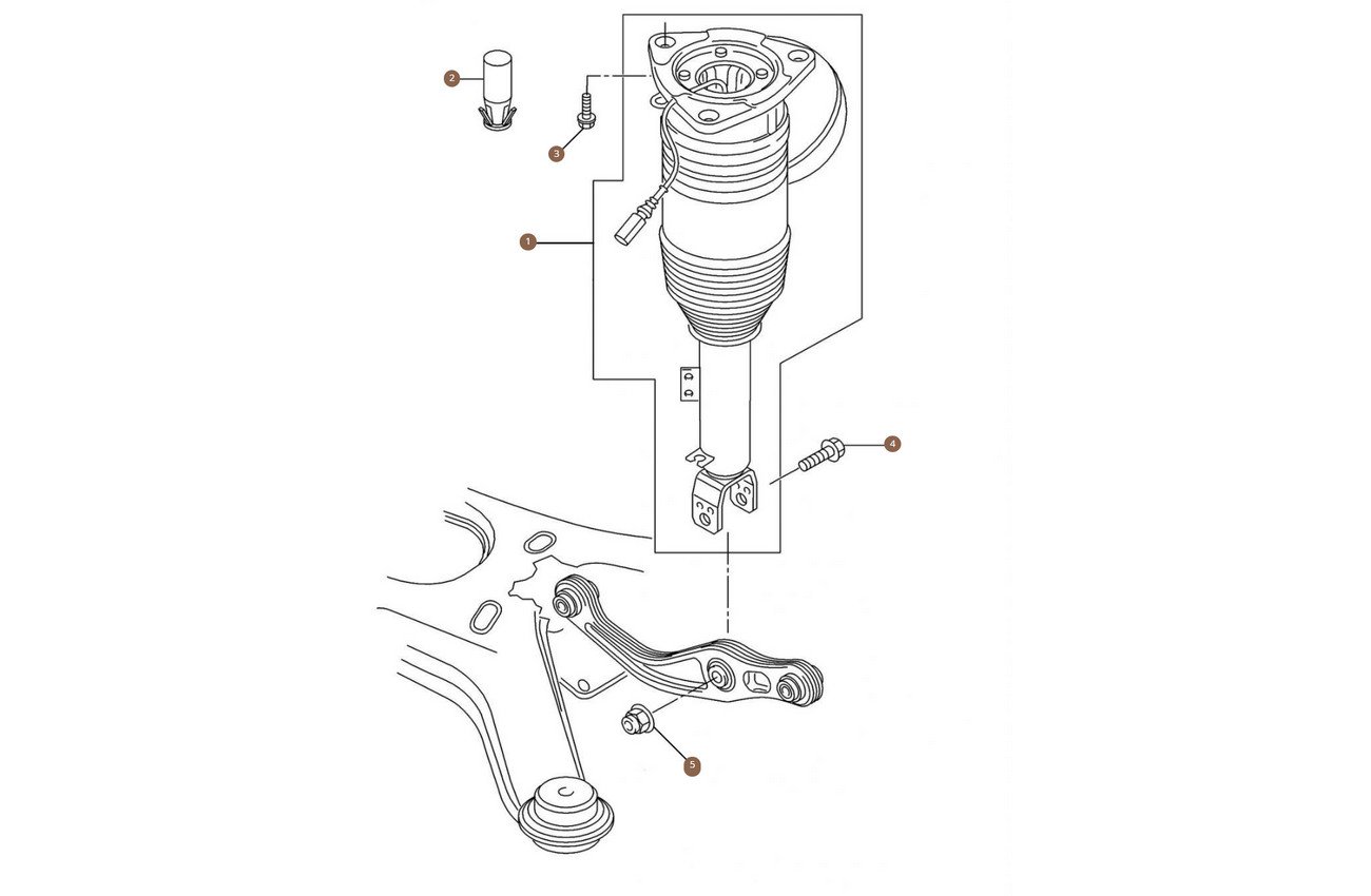 Air Spring Damper Rear