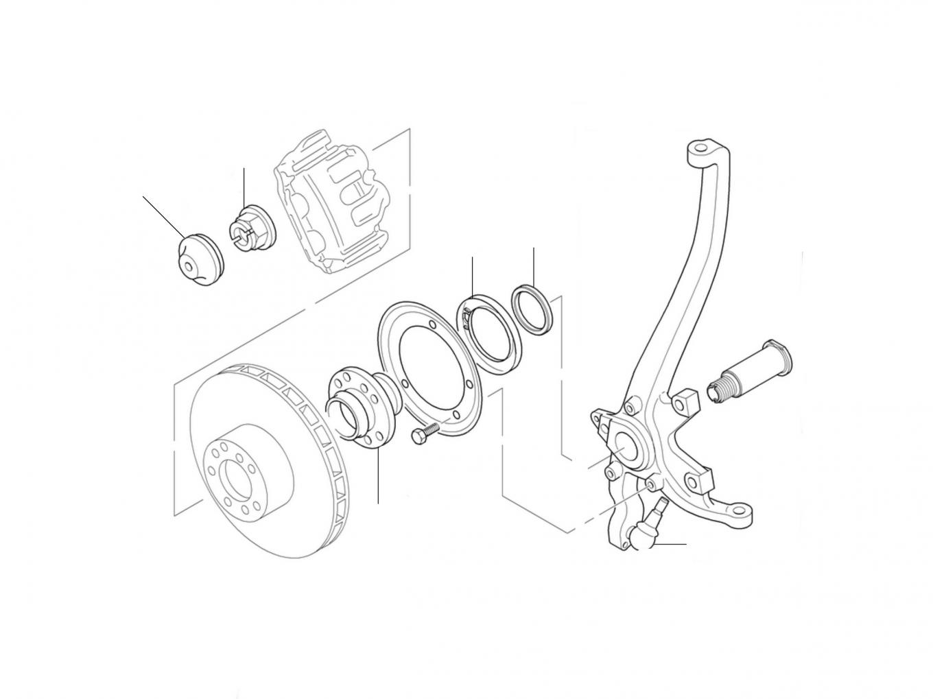 50550 Hub & Bearings Front - Hub & Bearings Front