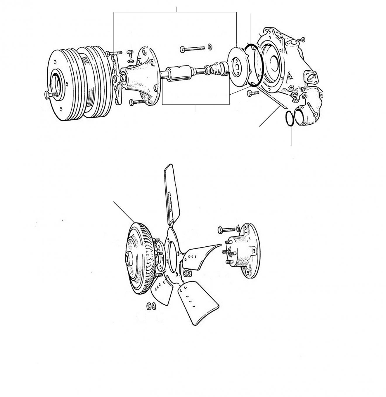 30520 Waterpump 1001-11218 - VIN 01001 till 11218