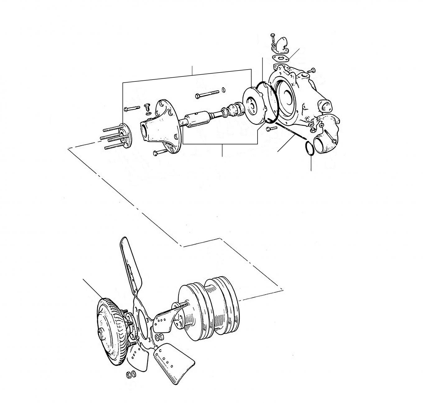 30522 Waterpump 11218-27000 - VIN 11219 till 27000