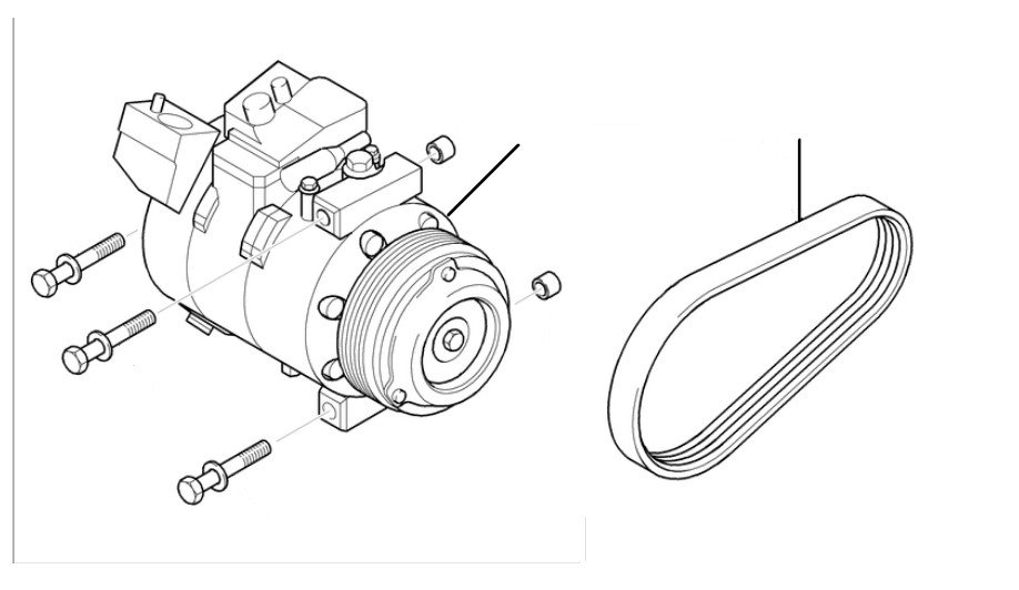 50100 Airco compressor - Rolls-Royce Silver Seraph