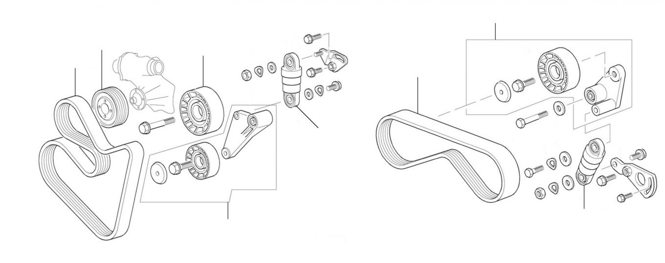 50302 Bentley Arnage Green Label Drive belts PH24278PA - Drive belts