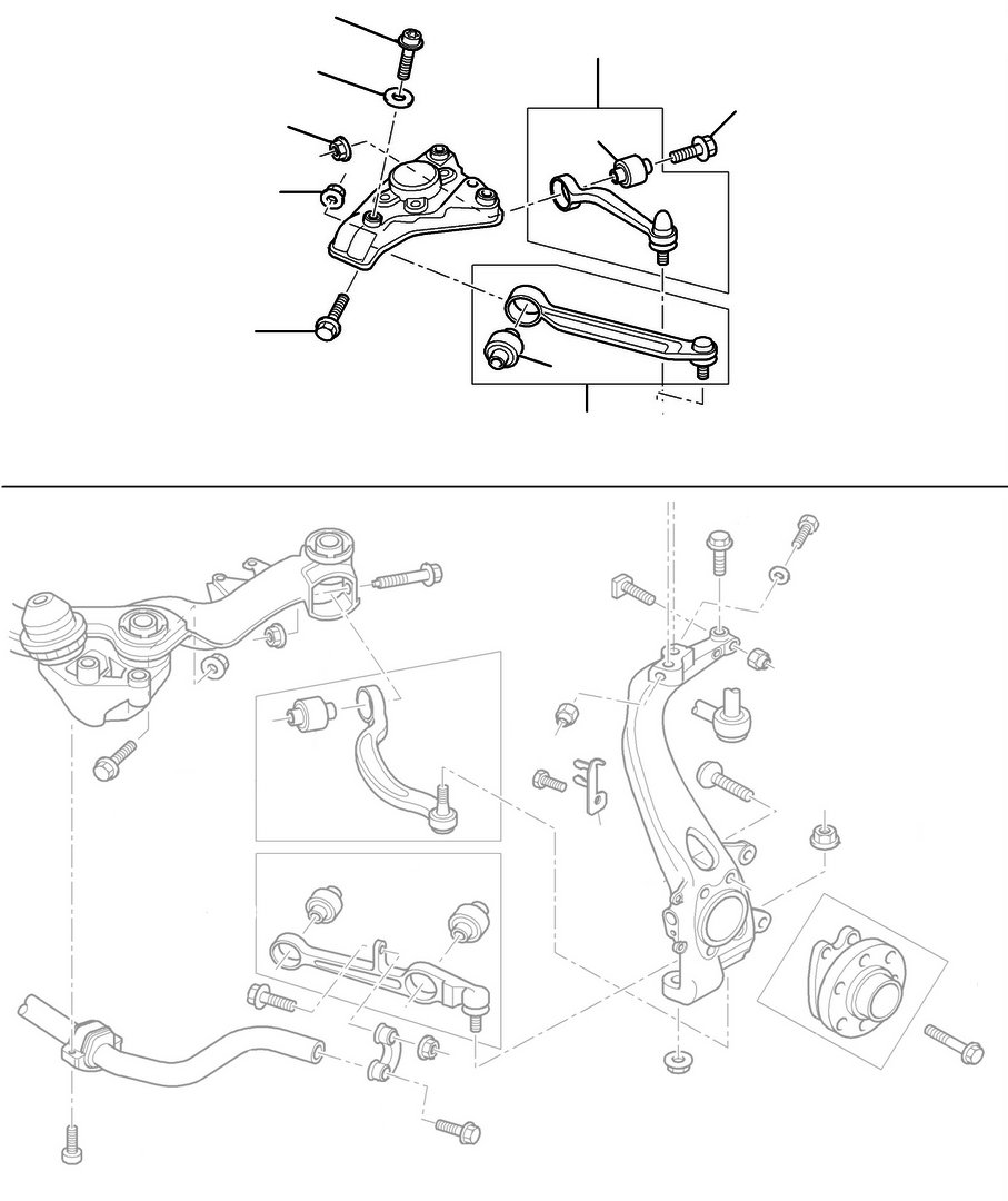 60830 Upper arms GT models - 2003 till 2017