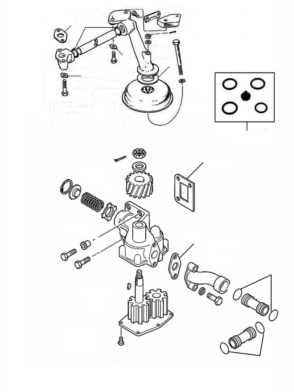 41071 oil pump gaskets - Oil Filler Gaskets