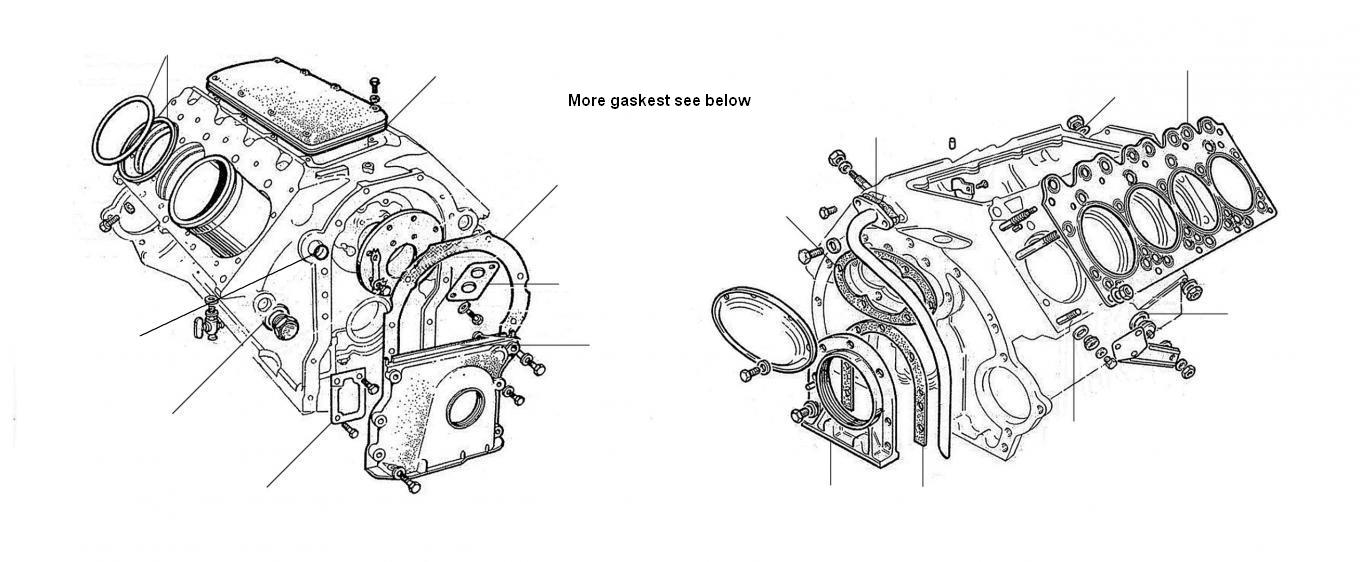 20756 Crankcase gaskets middle engine - Engine Gaskets Middle