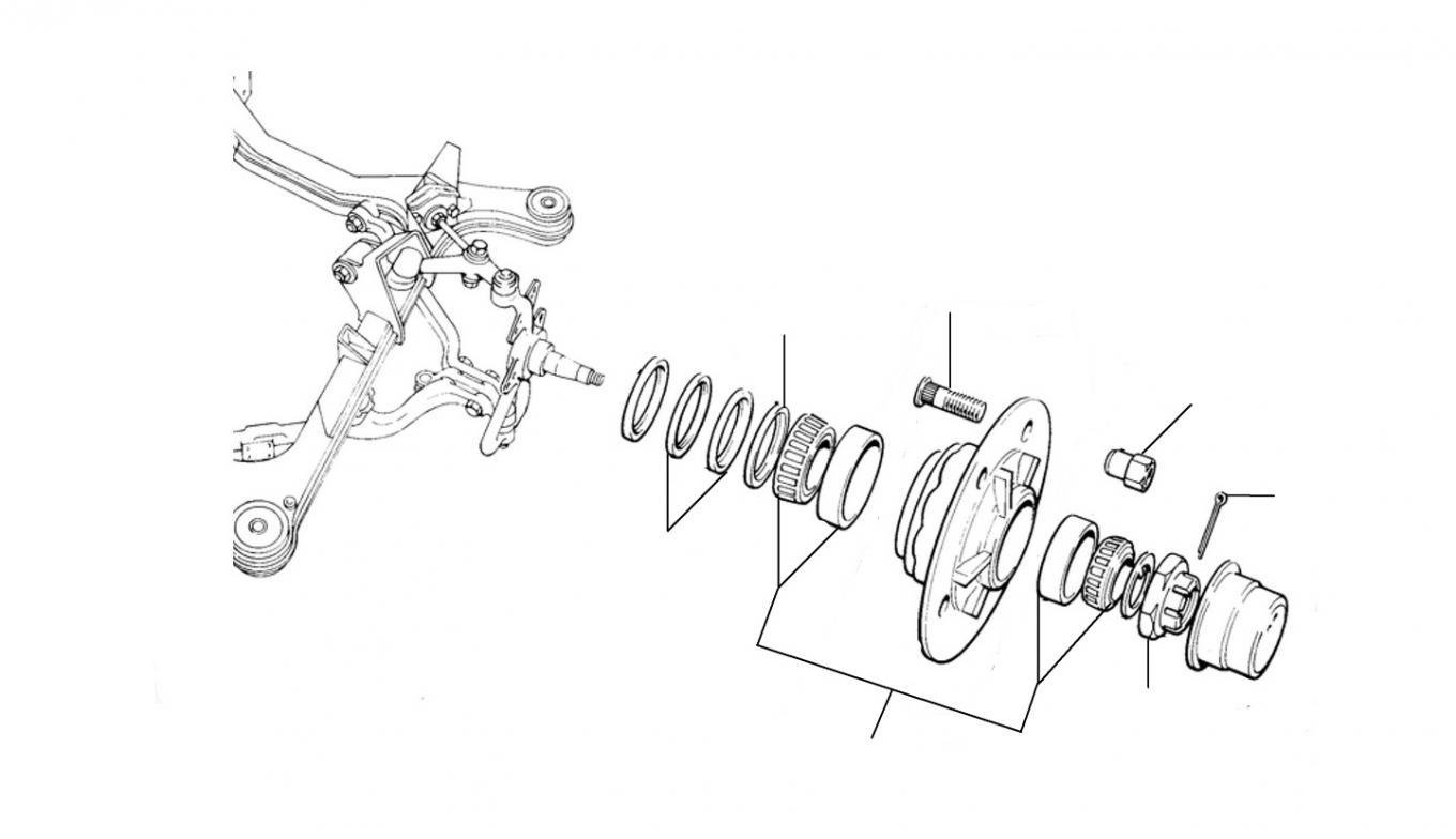 31212 Hub & Bearings - VIN 13485 till onwards