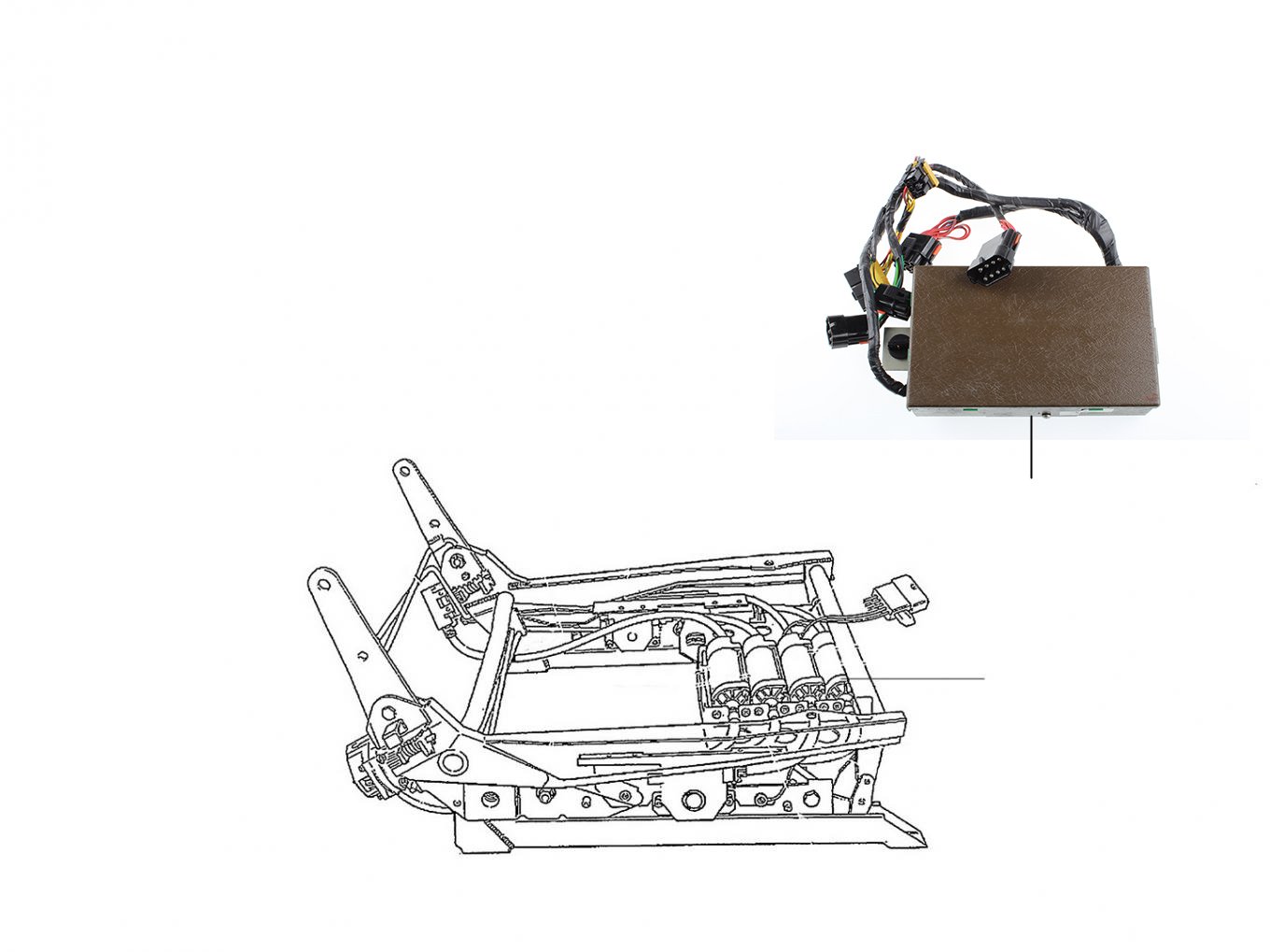 40722 Seat motor, Switches & Memory units - VIN 20000 till 30000