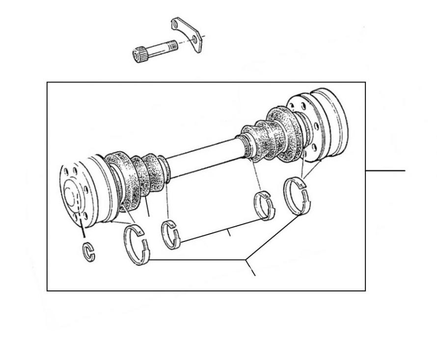 42594 Drive shaft 08401 till 27998 non turbo - Non Turbo Cars