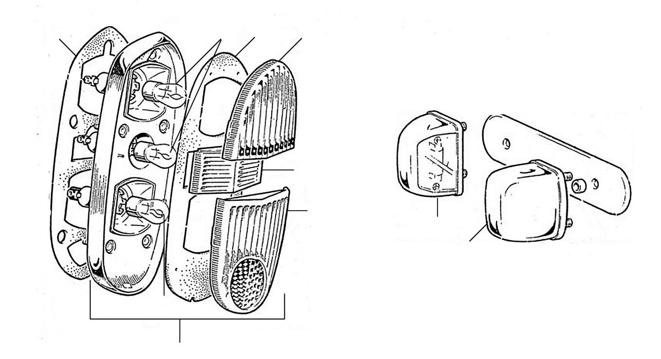 30572 Rear lamp - Three Lens Rear Lamps