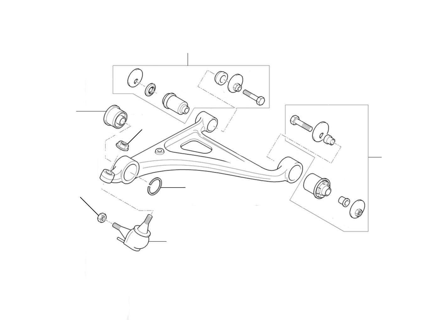 50548 Front Lower Arm Bentley Arnage Green Label, Red Label & Silver Seraph+Bentley Arnage R, RL & Azure - Bentley Arnage Green Label, Red Label & Silver Seraph