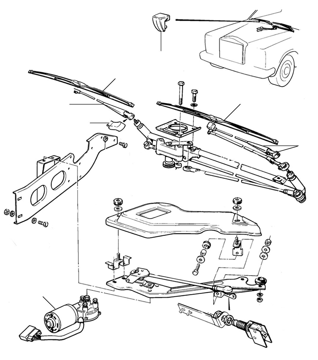 40800 wipermotor VIN 01001 till 08409 - VIN 01001 till 08409