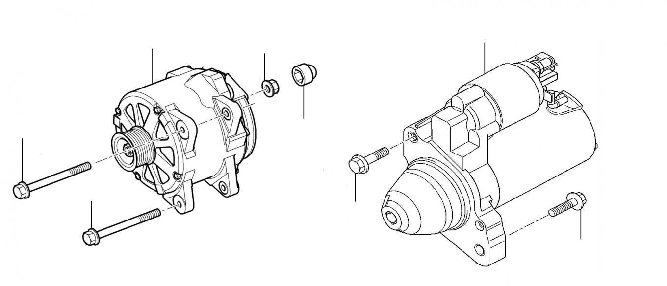 60436 Alternator and starter motor - 2004 till 2011