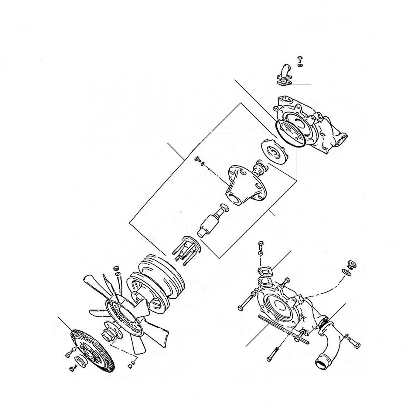 30524 Waterpump 30000-52000 - VIN 30000 till 52000