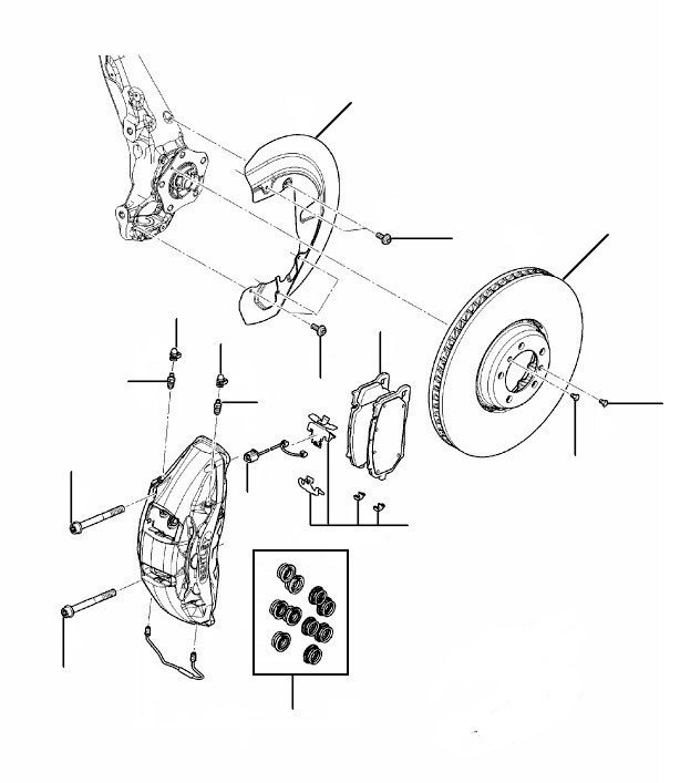 Front brakes Gt 2018 onwards - 2020 onwards