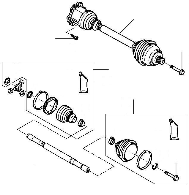 driveshafts - 2004 till 2011