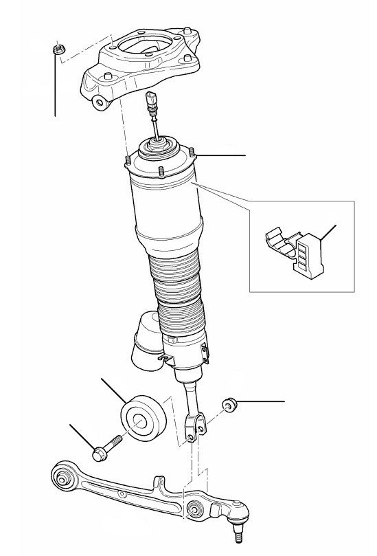 air spring damper gt rear 2004-2011 - GT (2004-2011)