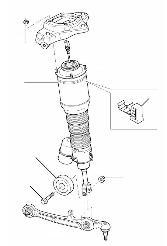 air spring damper gt speed rear 2008-2011 - GT Speed (2008-2011)