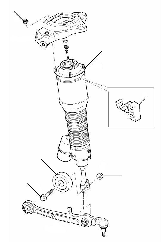 air spring damper gtc speed front 207-2011 - GTC Speed (2007 till 2011)