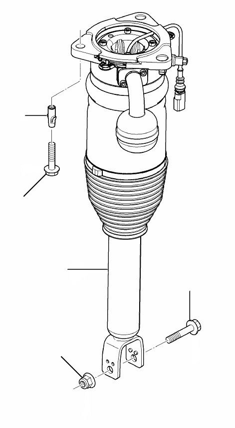 air spring damper gt rear 2004-2011 - GT (2012-2017)