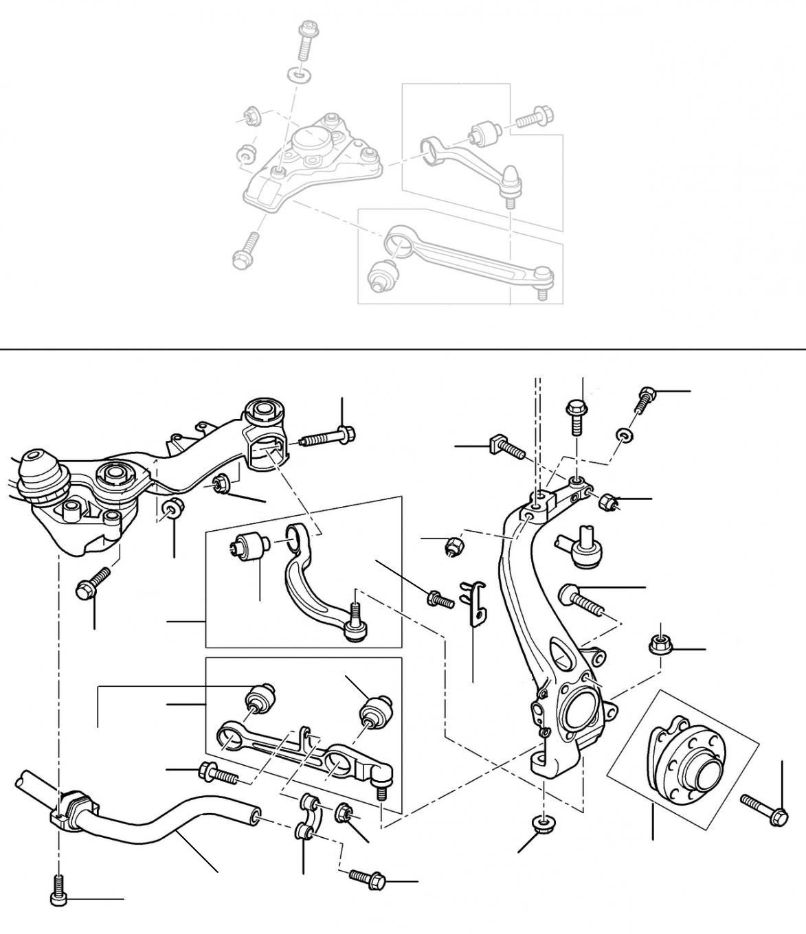 60832 Lower arms 2004-2011 - 2004 till 2011
