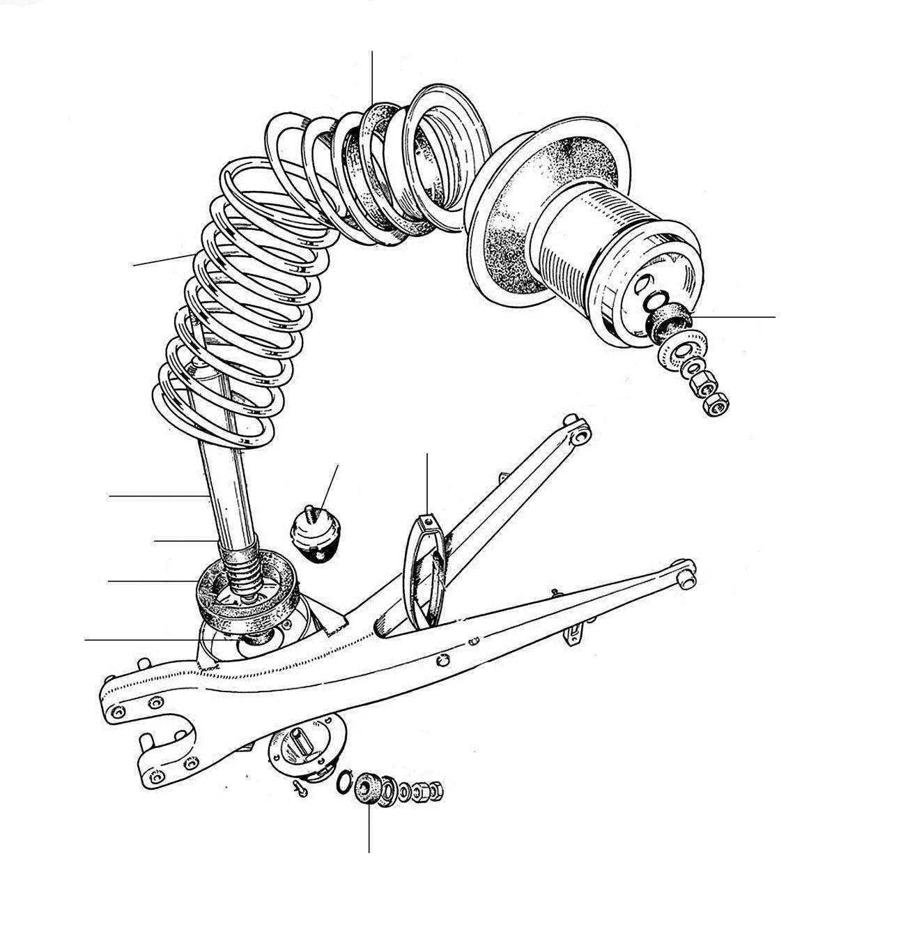 31260 Rear Shock Absorbers & Springs Chassis number all - VIN 01001-16213
