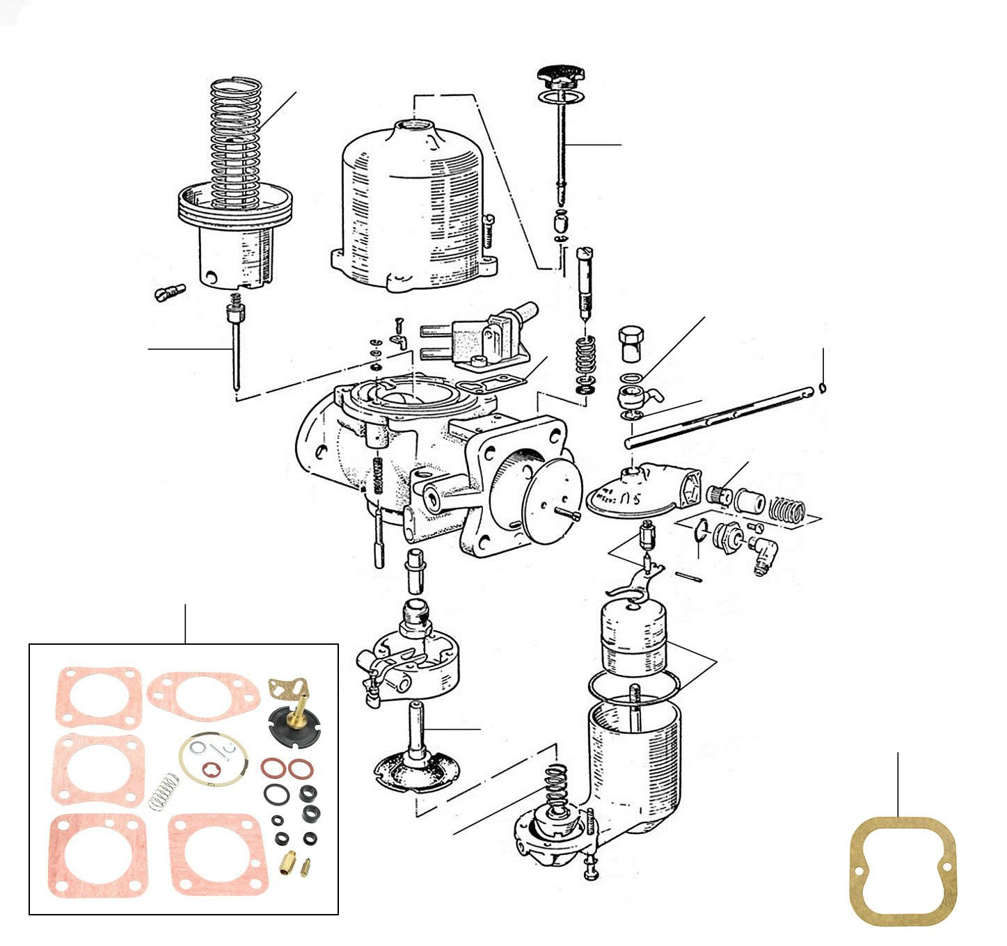 30924 Carburettor 07325-26700 - VIN 07325 till 27000