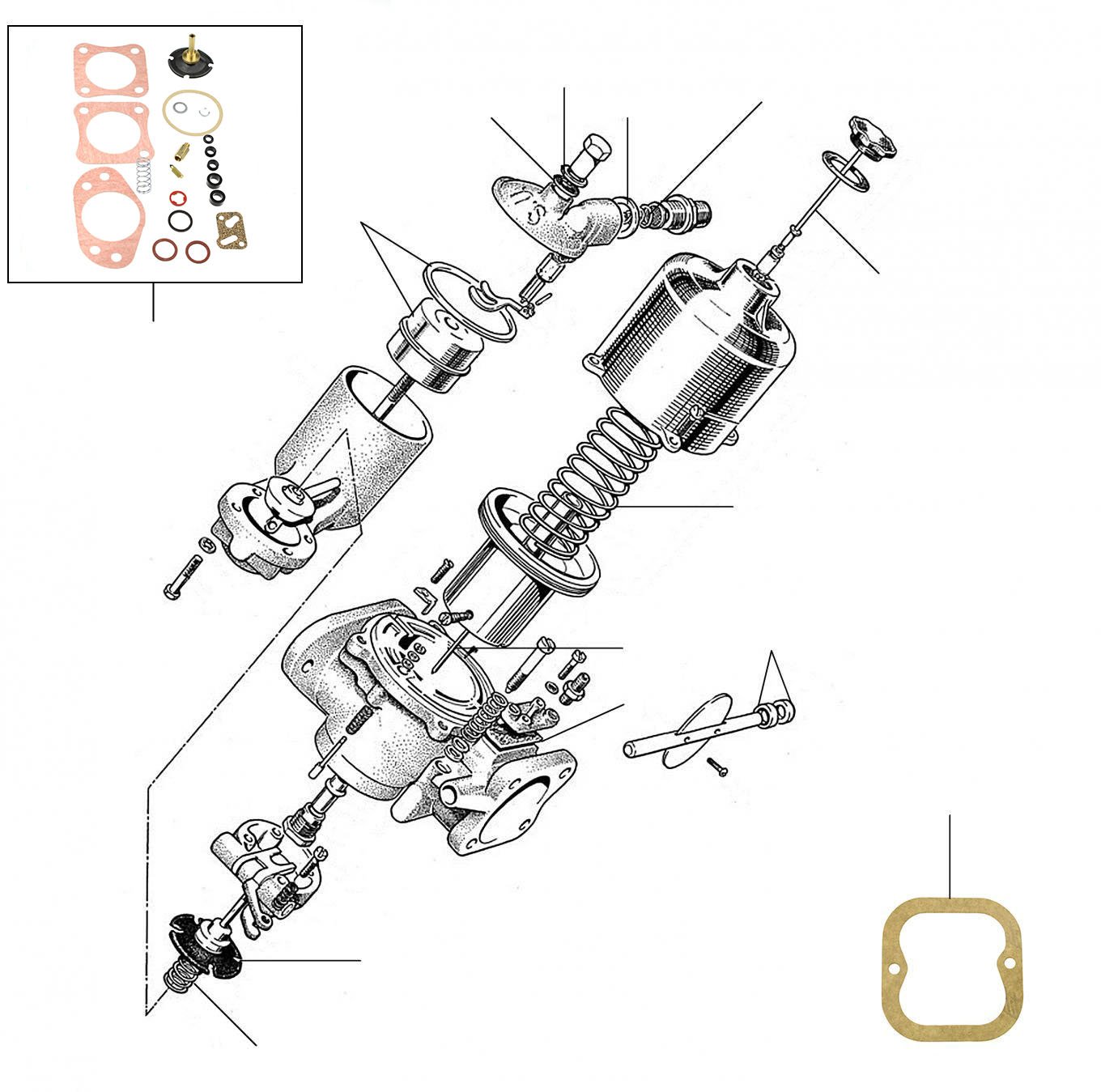 30920 Carburettor 01001-060002 - VIN 01001 till 06000