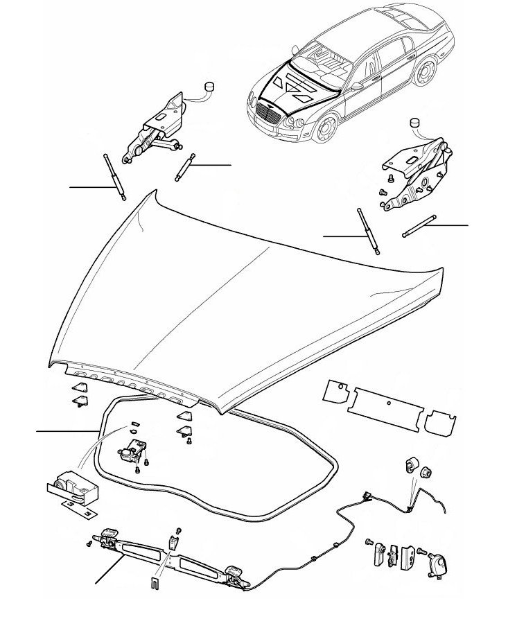 Bonnet GT 2004-2011 - 2007 till 2011