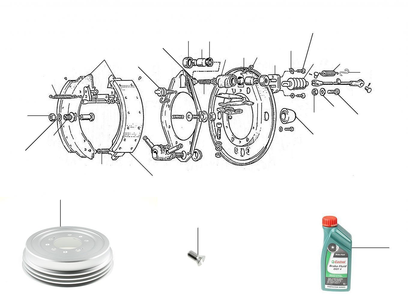 rear wheel cylinder s2-s3 - S/Cloud II & III