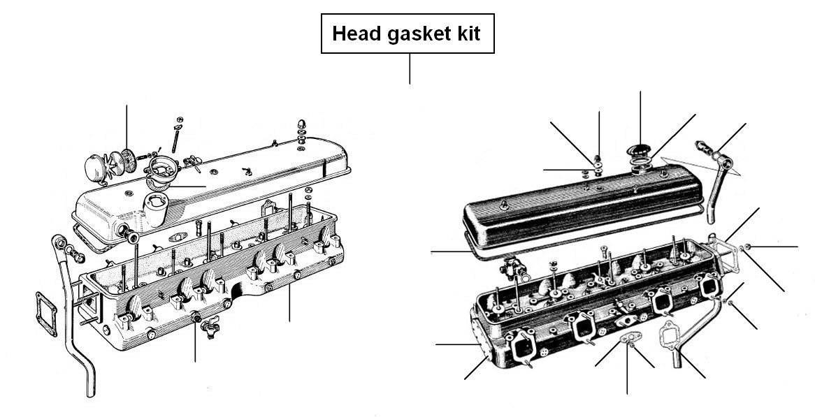 MKVI cylinder head en rocker cover gasket 4.25 - Cylinder Head