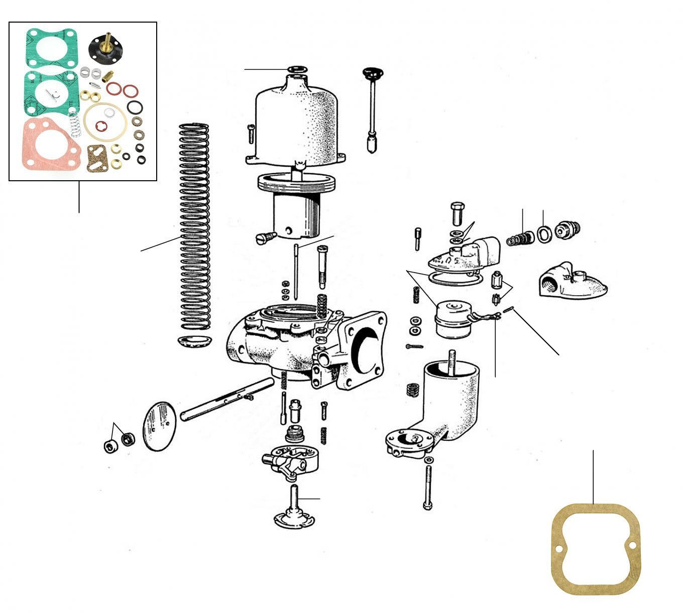 20409 Carburettor cloud II (VIN till Rolls-Royce SVB493 & Bentley B410BS) - Carburettor (VIN from Rolls-Royce SWC188 & Bentley B452BS)