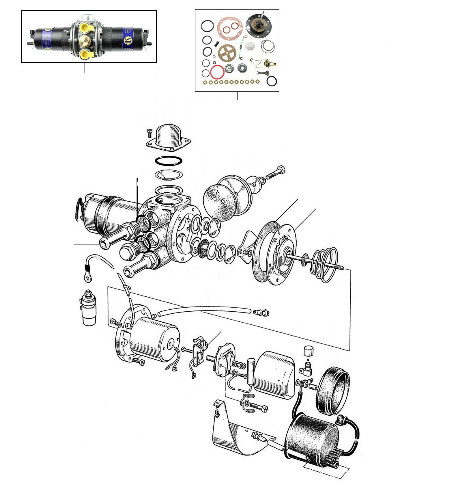 30940 Fuel pump - VIN 30000-onwards (other than USA & Japan)