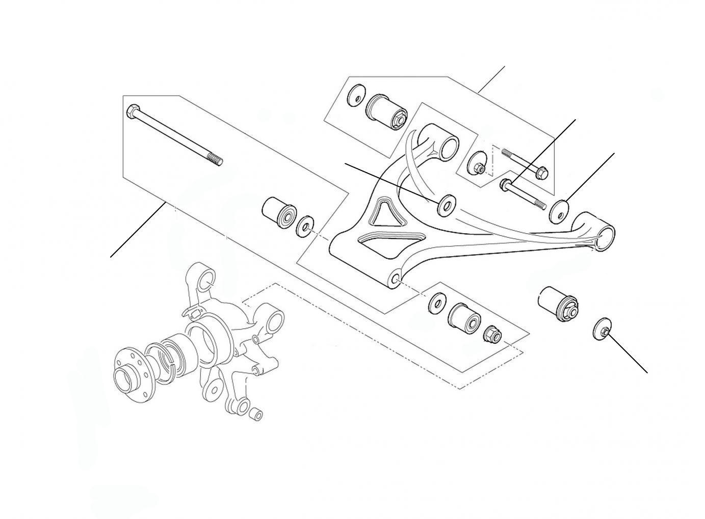 50568 Rear Upper Levers - Upper Levers