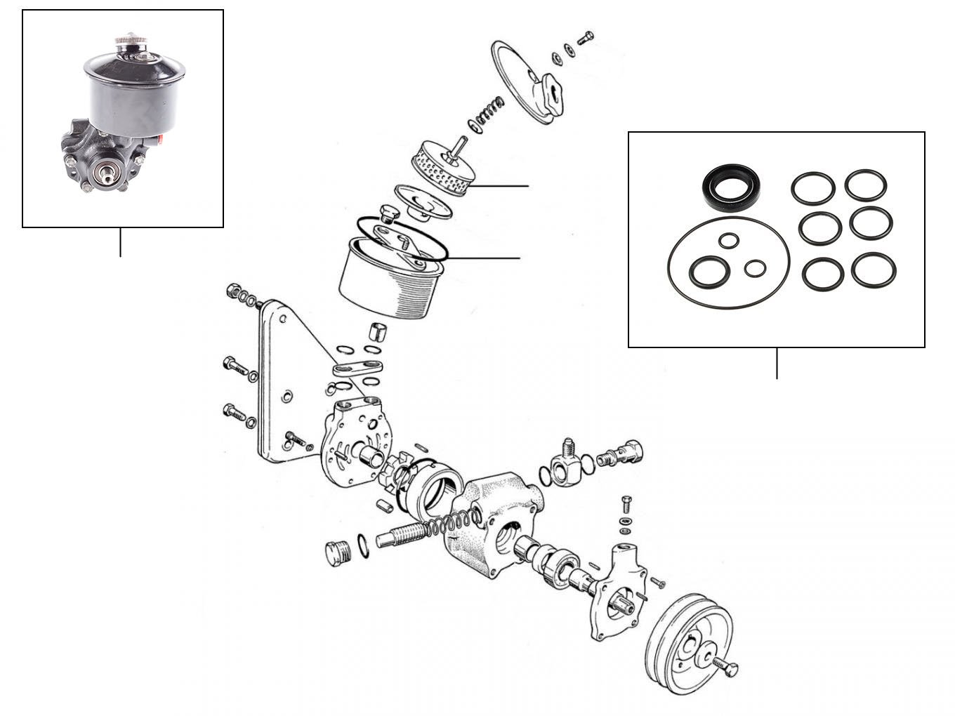 31080 Steering pump - VIN 01001-04548 (Hobourn Eaton pump)