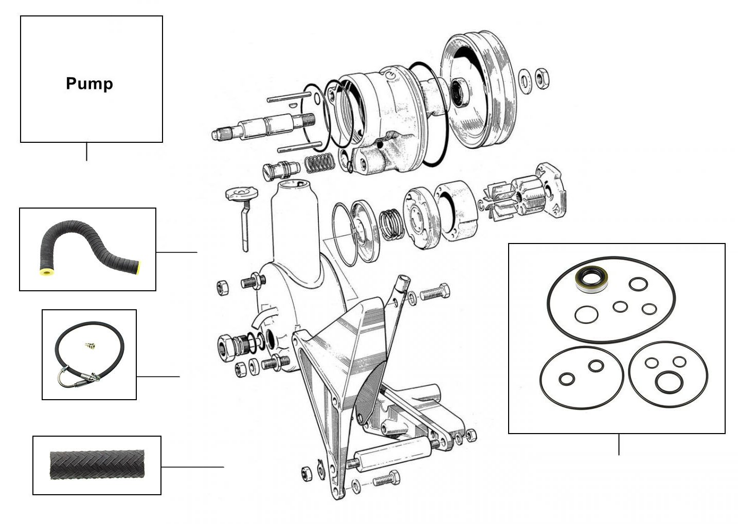 31082 Steering pump RH8605 - Steering Pump