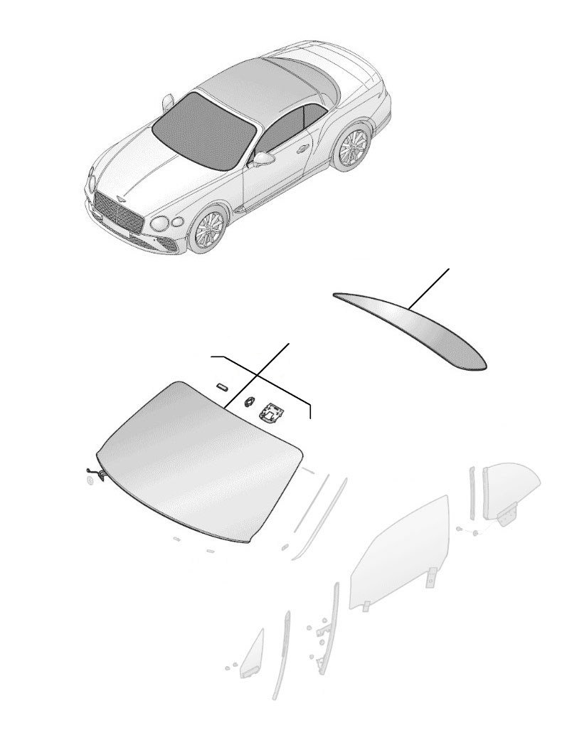 windscreen front & rear GTC 2019-2023 - 2019 till 2023