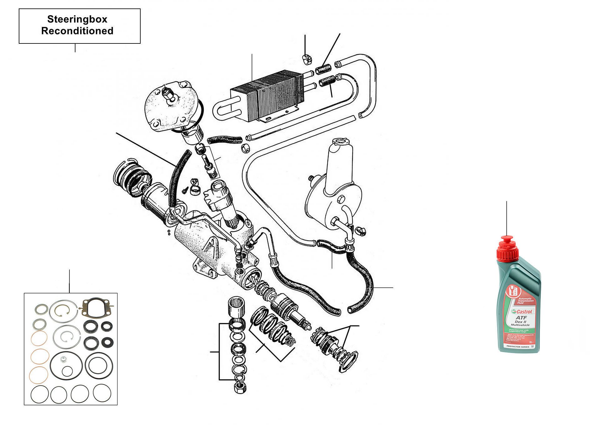 31086 Steering box - VIN 01001 till 11215