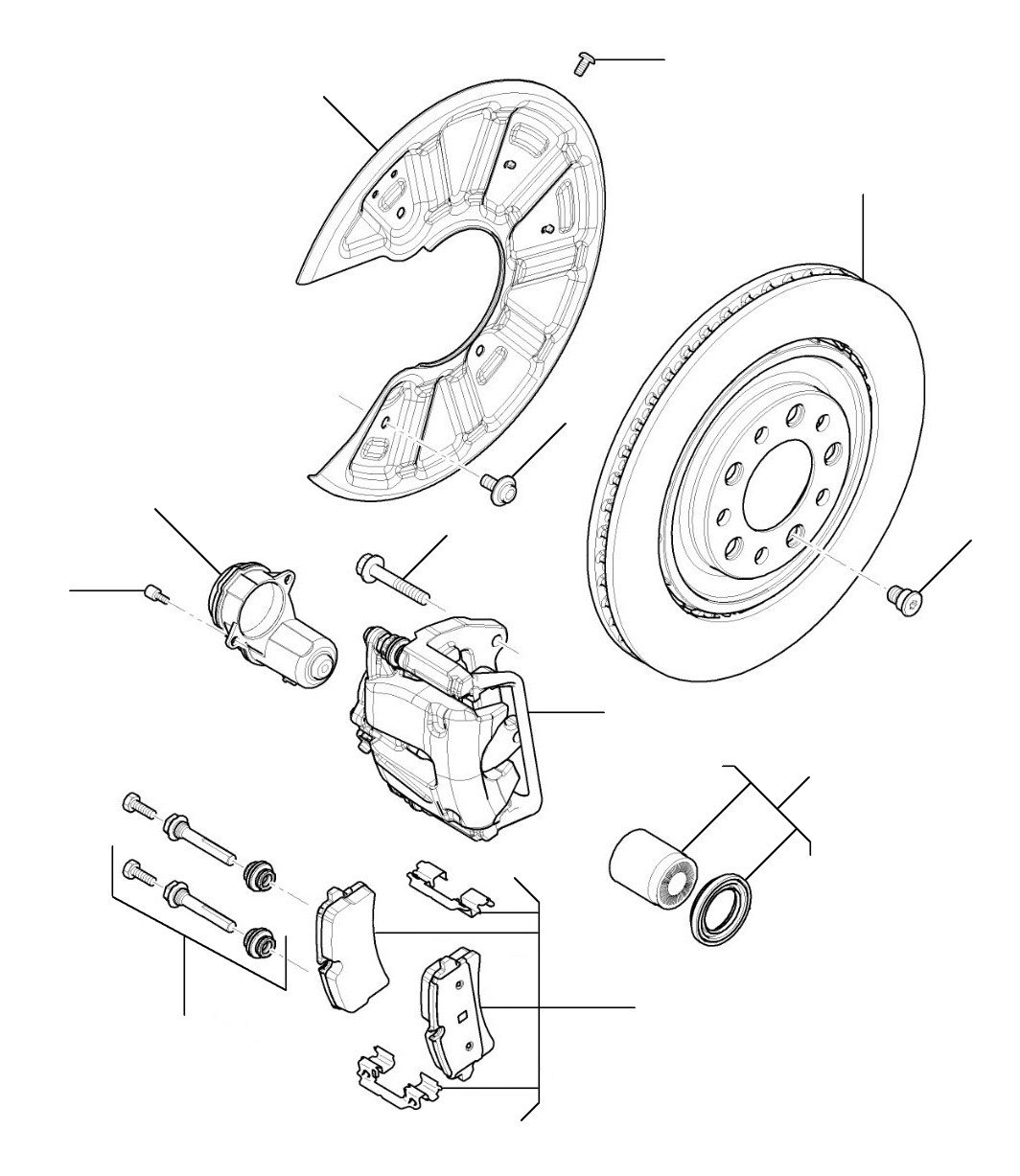 Rear brakes cast iron mulsanne 2011 till 2016 - Cast Iron